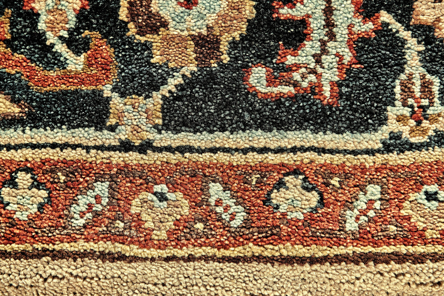 Ustad Traditional/Persian/Classic Persian/Oriental/Bordered Tan/Red/Gold - Feizy Rug