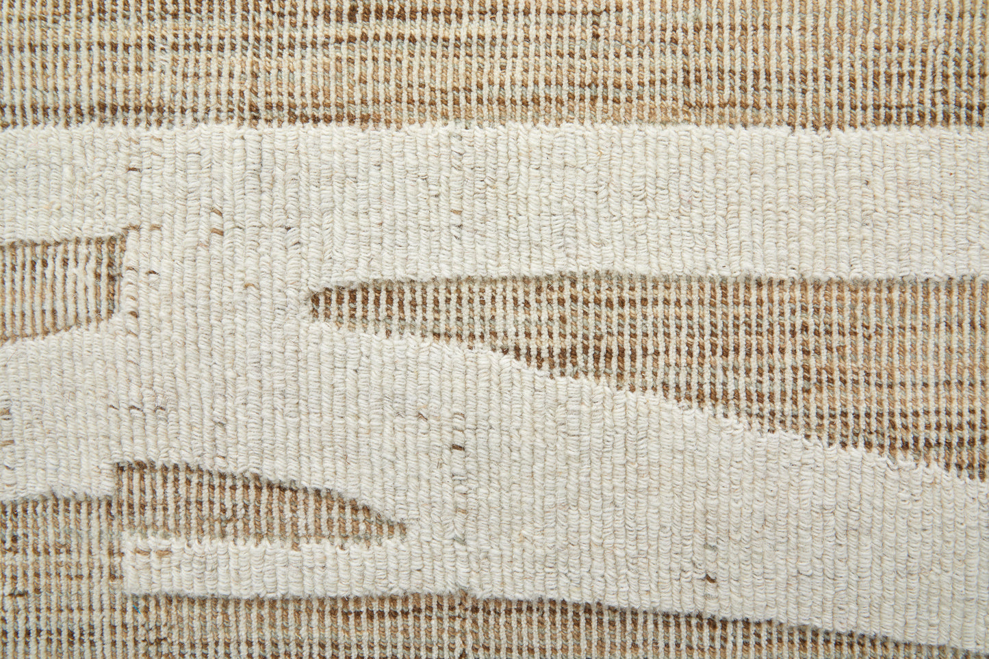 Peconic Modern/Industrial/Casual Abstract/Stripes Tan/Ivory - Feizy Rug