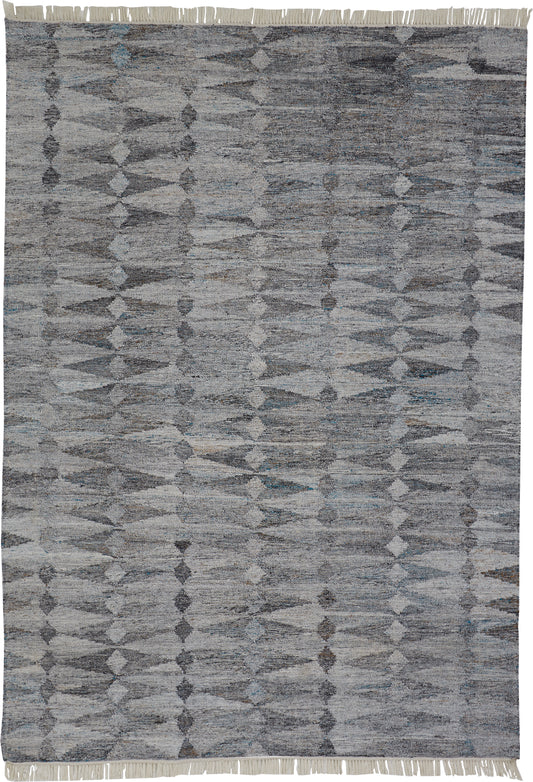 Beckett Transitional/Rustic/Bohemian & Eclectic Gray/Silver/Ivory Accent Rug  Feizy Rugs Small Parcel,Feizy Rugs,Beckett,Gray/Silver/Ivory,3'6" x 5'6",Accent Rug,PET,Transitional/Rustic/Bohemian & Eclectic,India