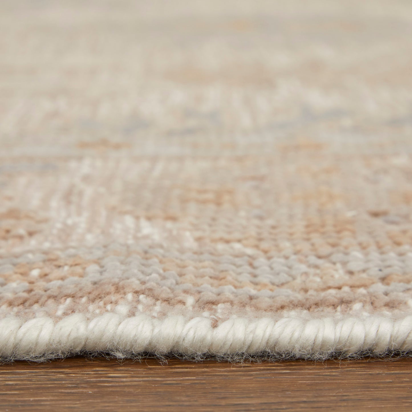 Wendover Transitional/Vintage/Rustic Ivory/Tan/Blue Accent Rug
