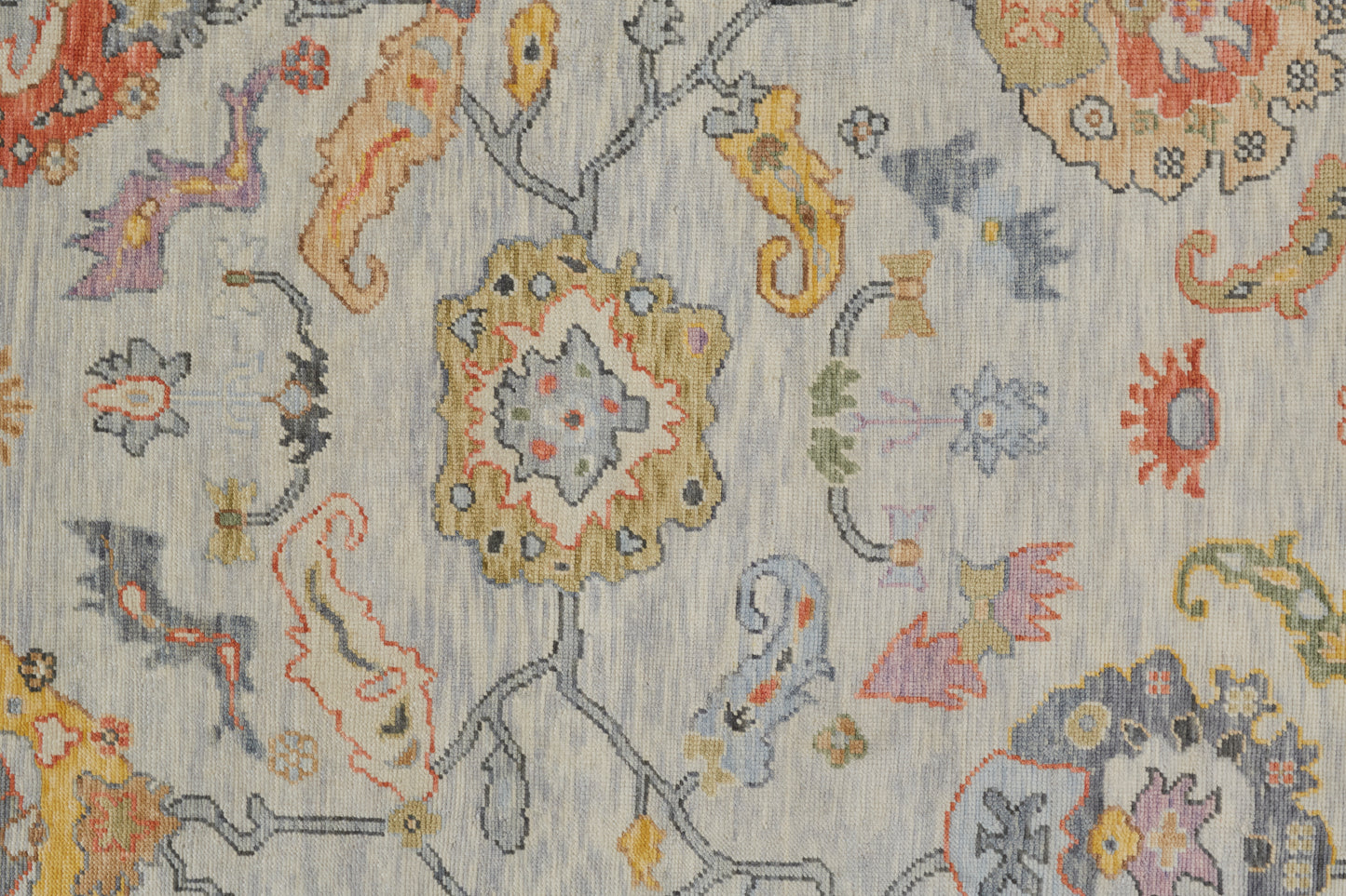 Karina Traditional/Persian/Craftsman Gray/Yellow/Red Area Rug