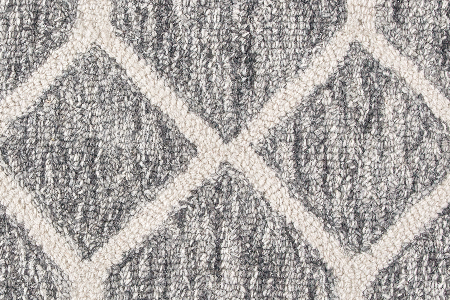 Belfort Transitional/Cottage/Farmhouse Trellis & Lattice/Geometric Gray/Black/Ivory - Feizy Rug
