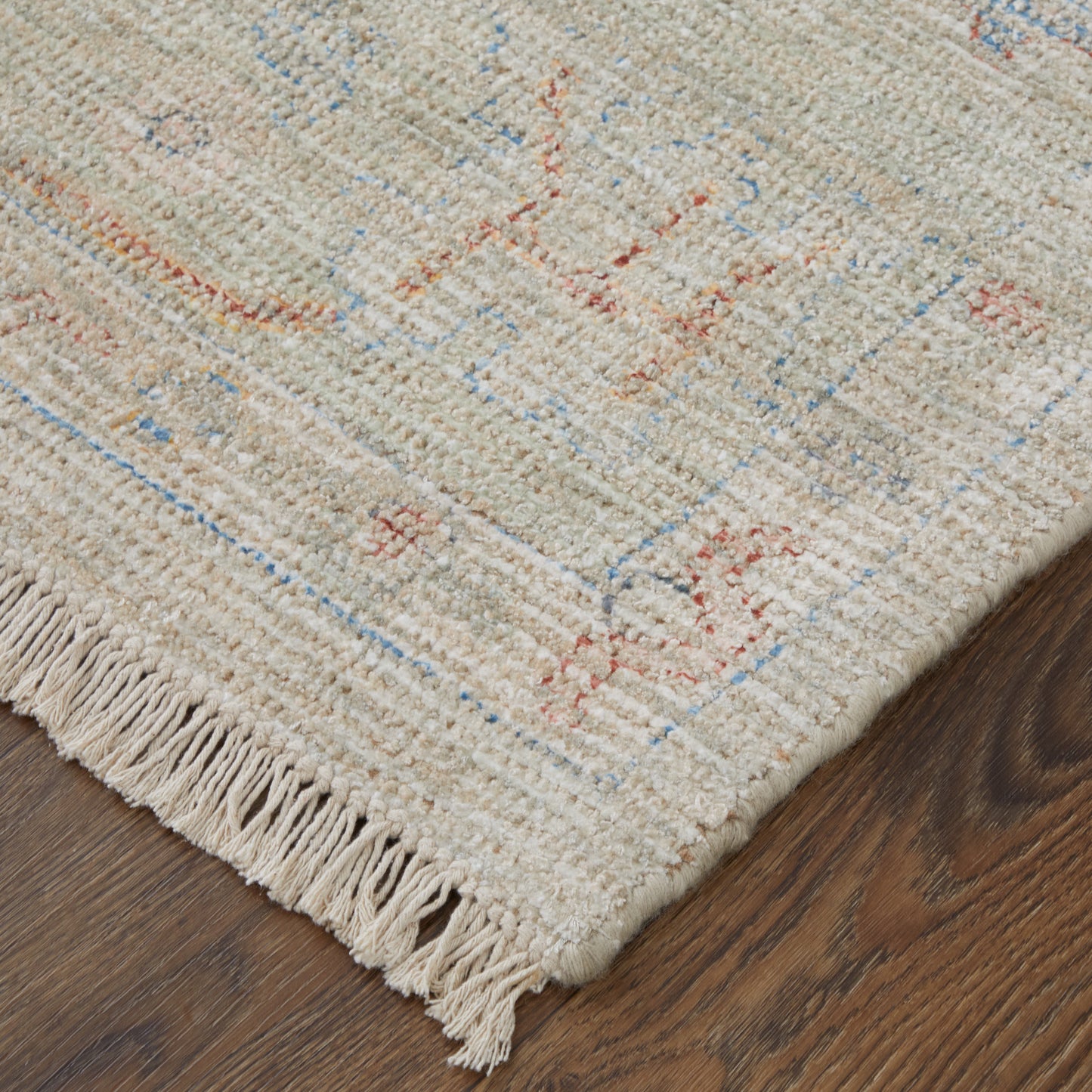 Caldwell Transitional/Bohemian & Eclectic/Craftsman Brown/Tan/Blue Area Rug