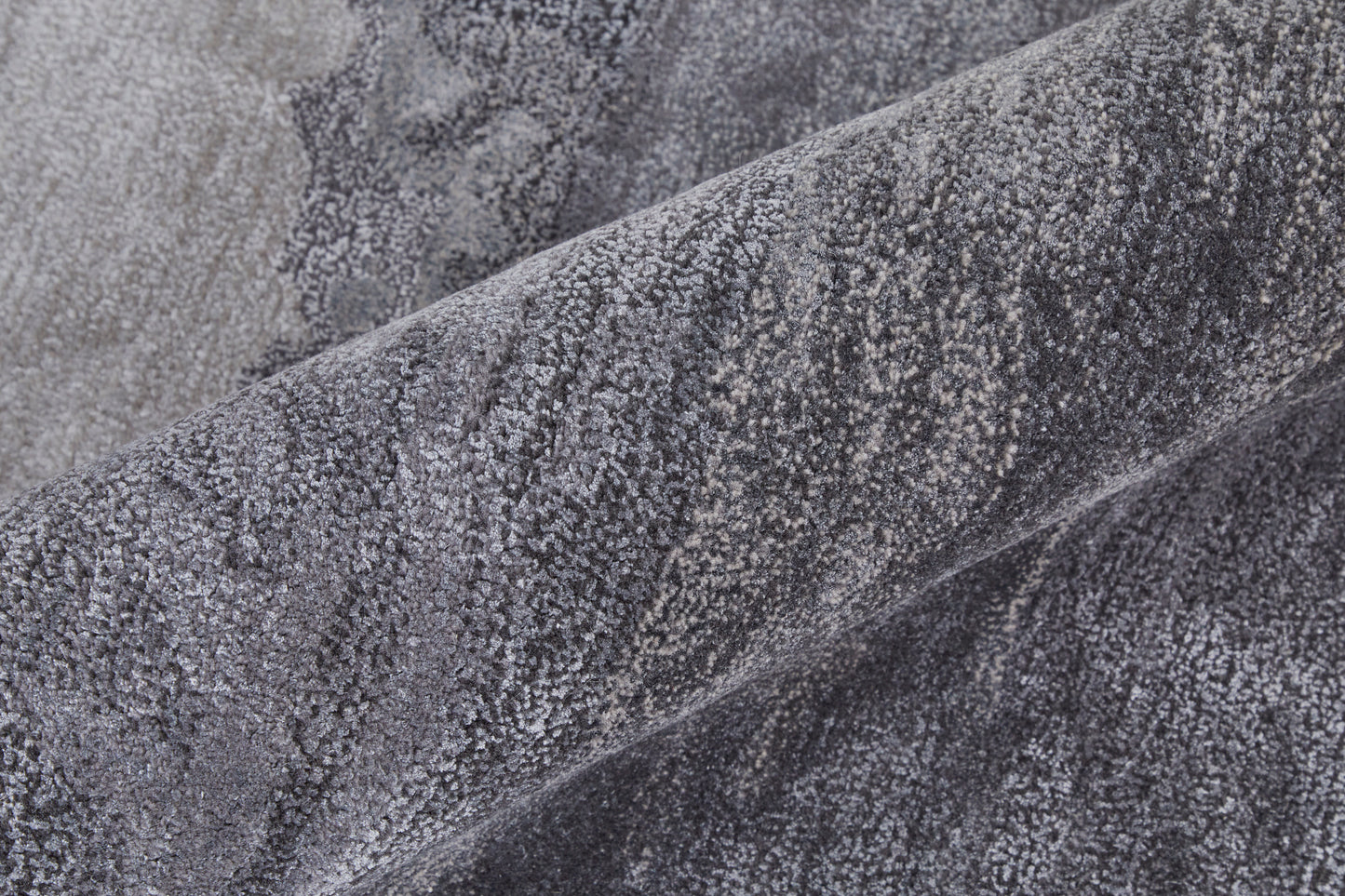 Anya Transitional/Industrial/Casual Abstract/Watercolor Gray/Blue/Ivory - Feizy Rug