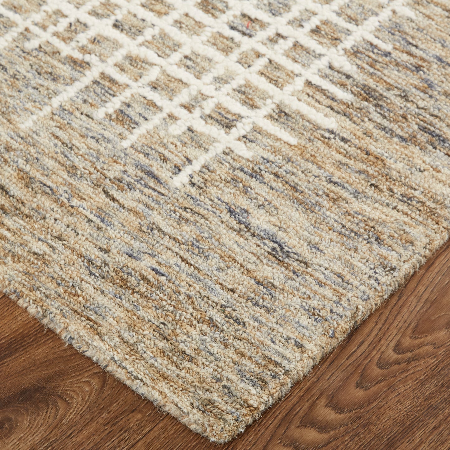Maddox Transitional/Casual Abstract Tan/Ivory - Feizy Rug