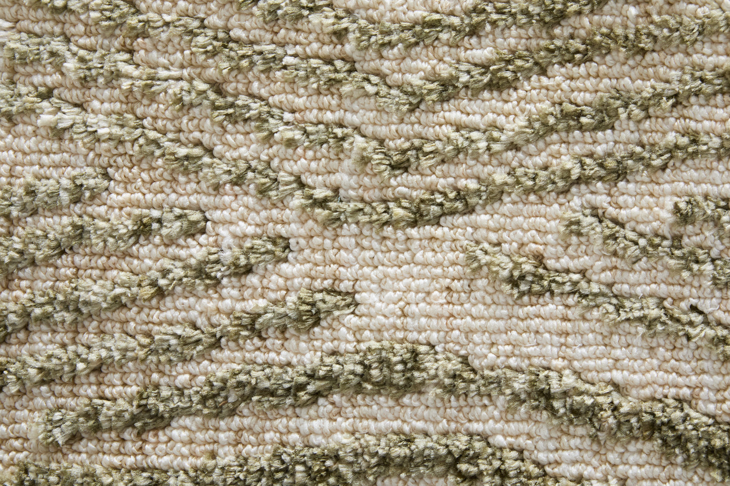 Colton Modern/Bohemian & Eclectic Abstract/Geometric/Stripes Green/Tan - Feizy Rug