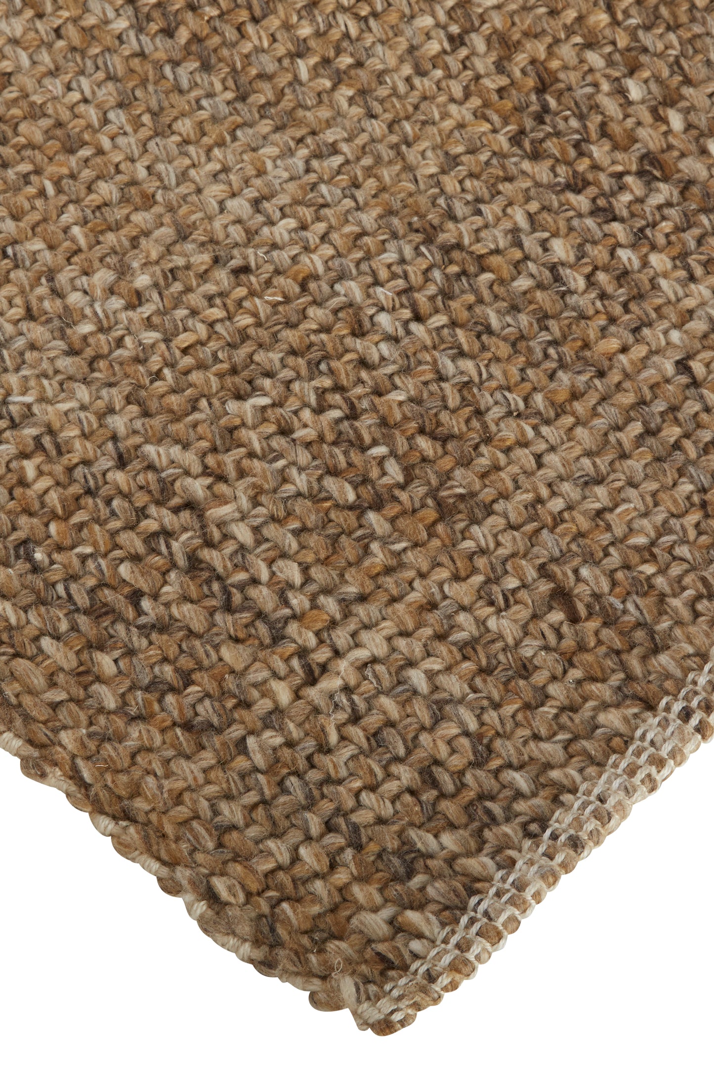 Naples Transitional/Casual/Nautical & Coastal Solid/Stripes Brown - Feizy Rug
