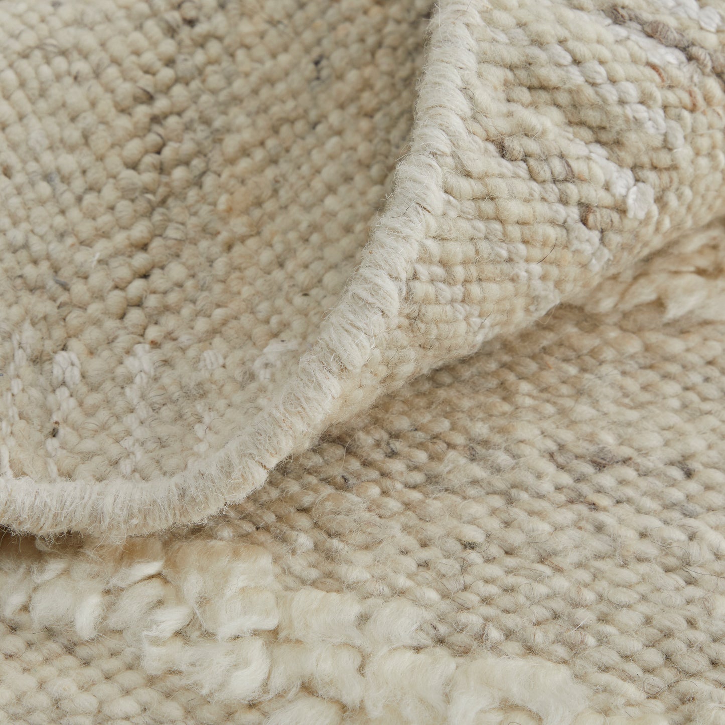 Ashby Transitional/Farmhouse/Casual Geometric/Solid Tan/Ivory - Feizy Rug