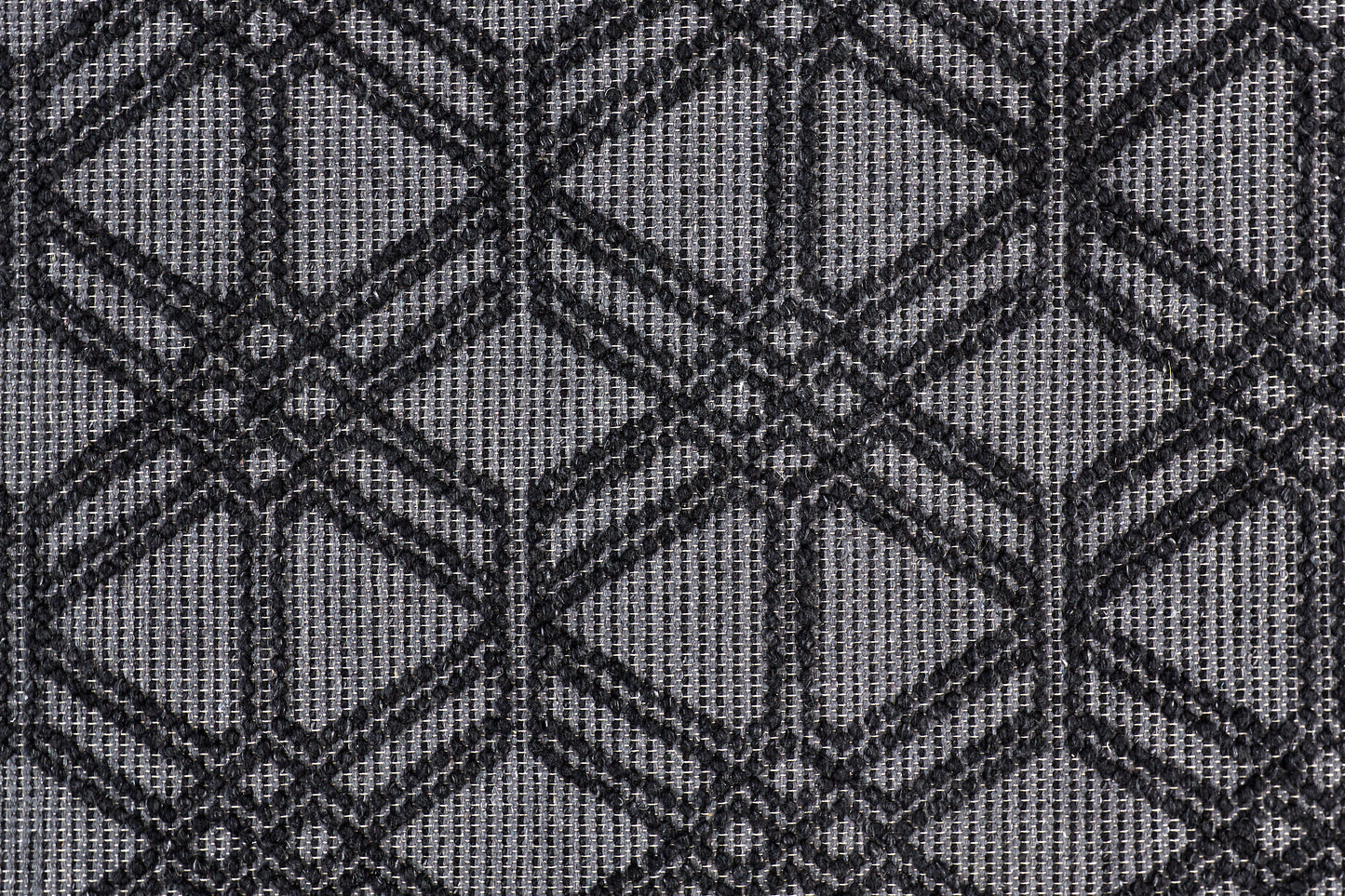 Phoenix Transitional/Farmhouse/Scandinavian Diamond/Trellis & Lattice Black/Gray - Feizy Rug