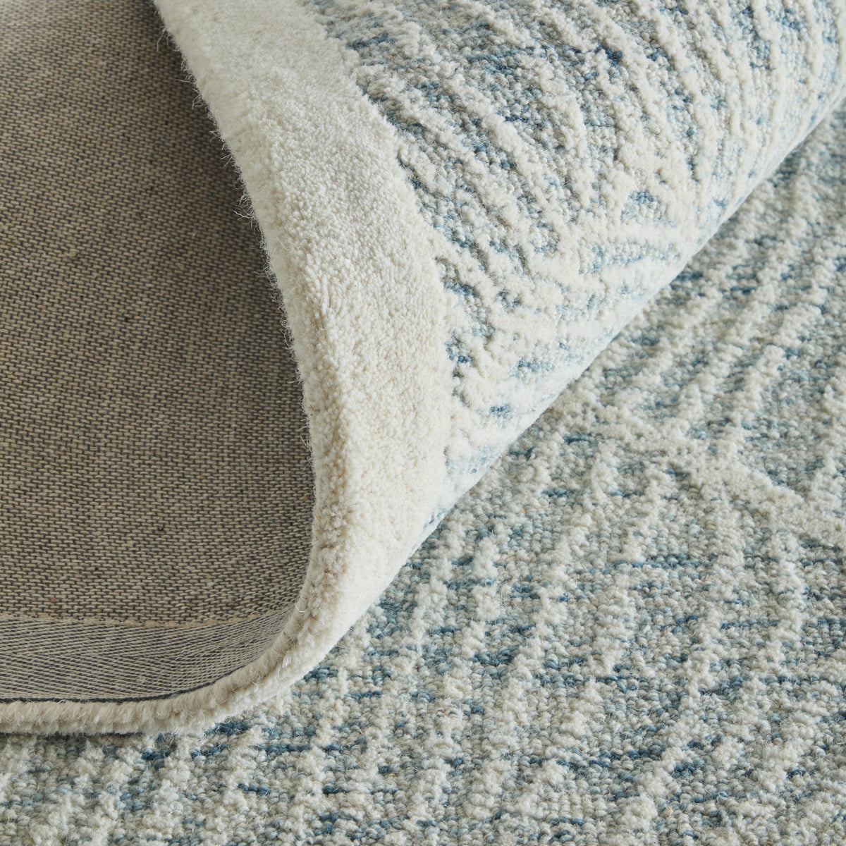 Winston Modern/Nautical & Coastal Floral & Botanical/Bordered/Abstract Blue/Ivory - Feizy Rug