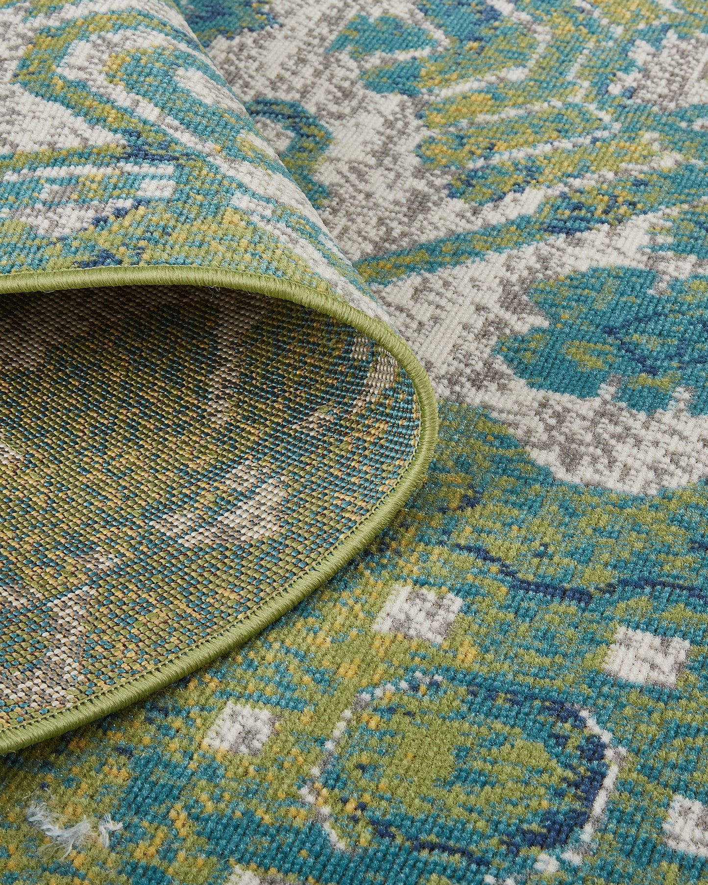 Foster Transitional/Vintage/Global Oriental/Geometric/Floral & Botanical Green/Blue - Feizy Rug