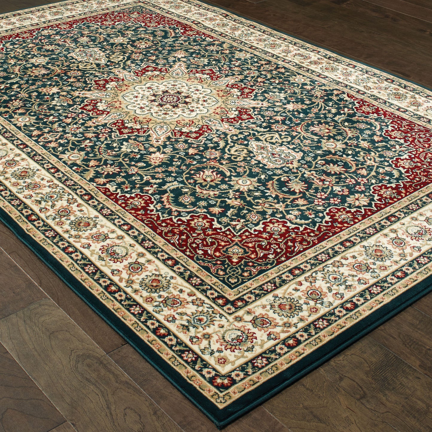 KASHAN 119U1 Navy Rug - ORIENTAL WEAVERS