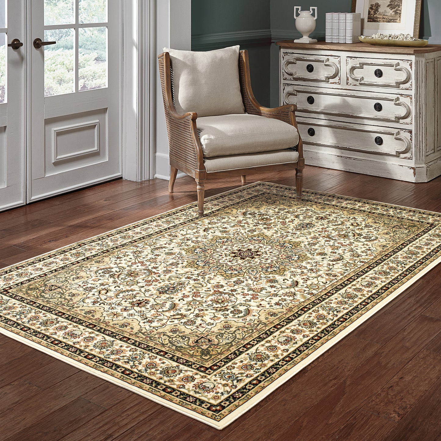 KASHAN 119W1 Ivory Rug - ORIENTAL WEAVERS