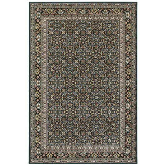 KASHAN 180L1 Navy Rug - ORIENTAL WEAVERS