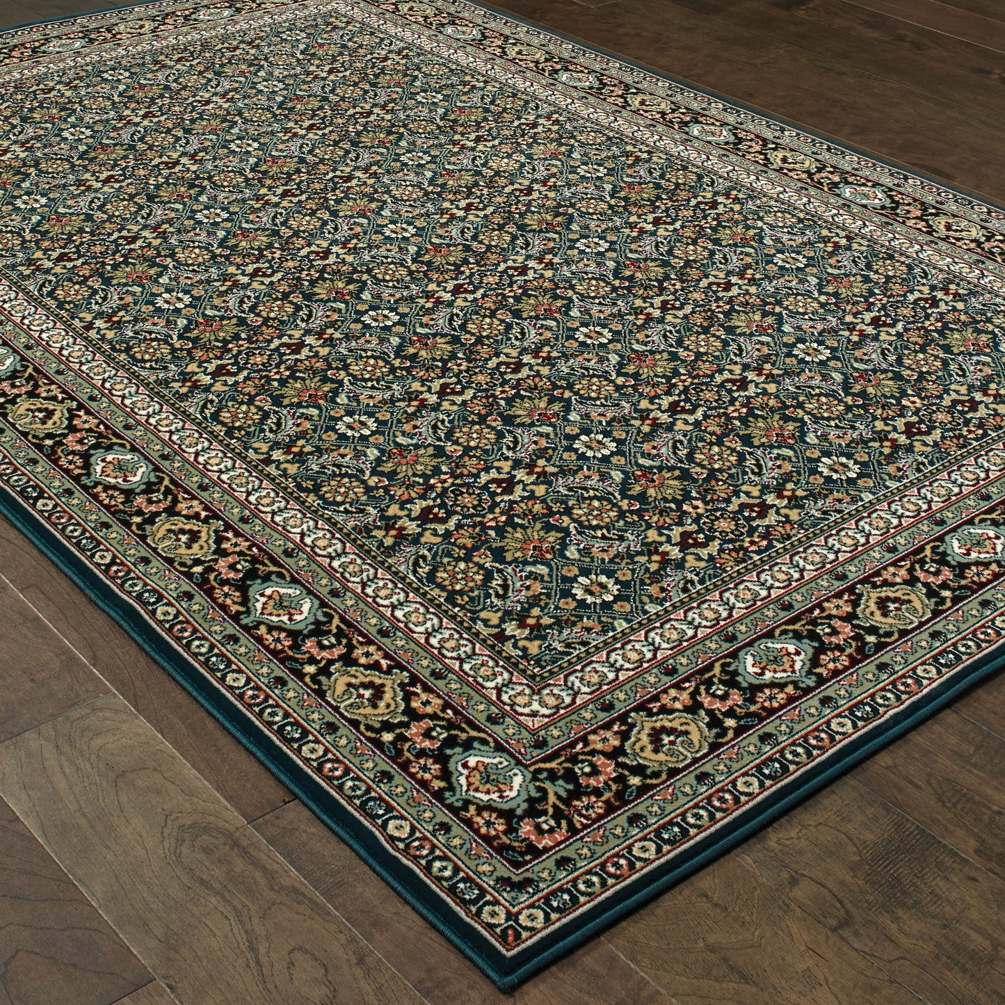 KASHAN 180L1 Navy Rug - ORIENTAL WEAVERS