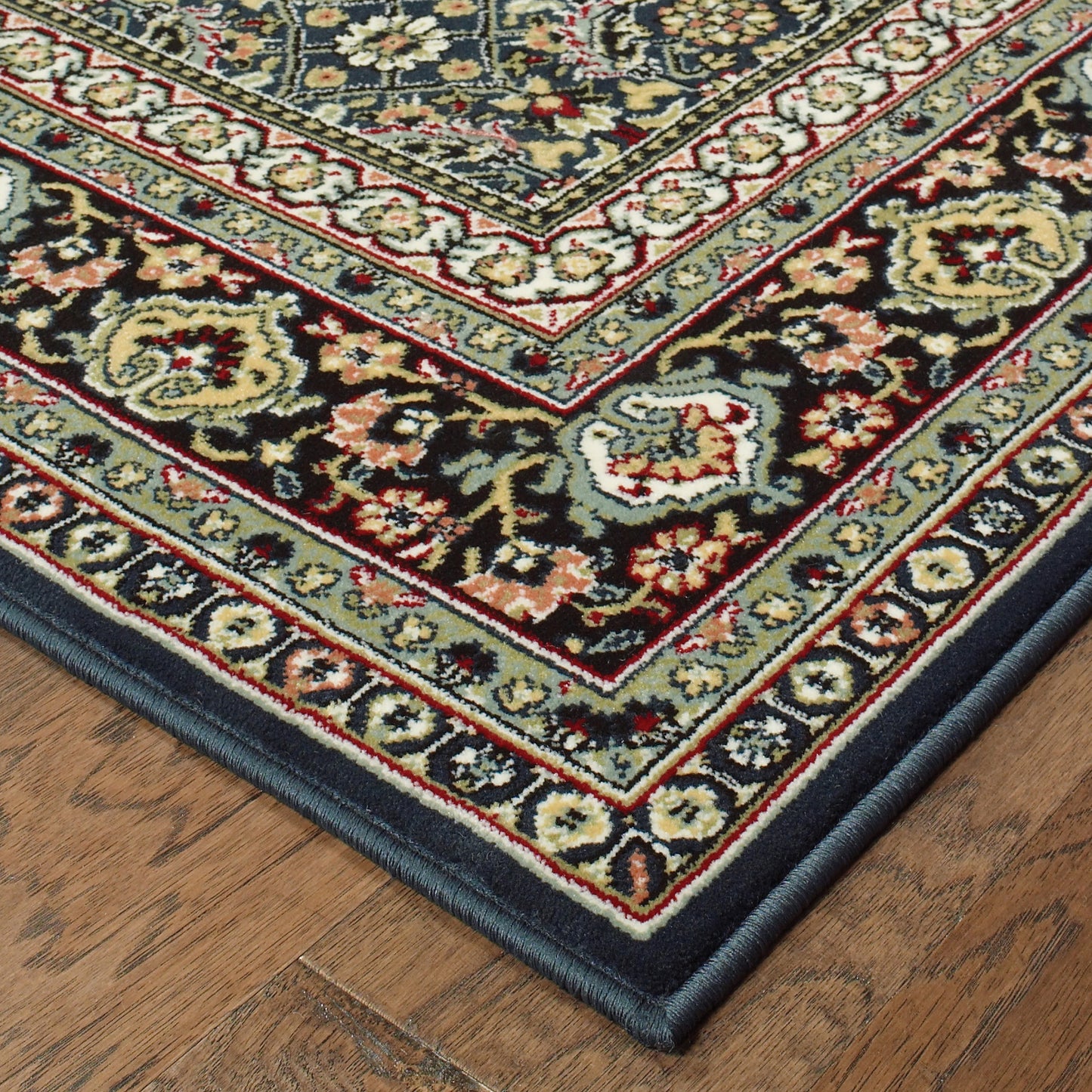 KASHAN 180L1 Navy Rug - ORIENTAL WEAVERS