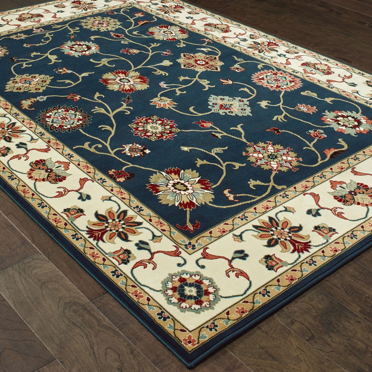 KASHAN 2336B Navy Rug - ORIENTAL WEAVERS