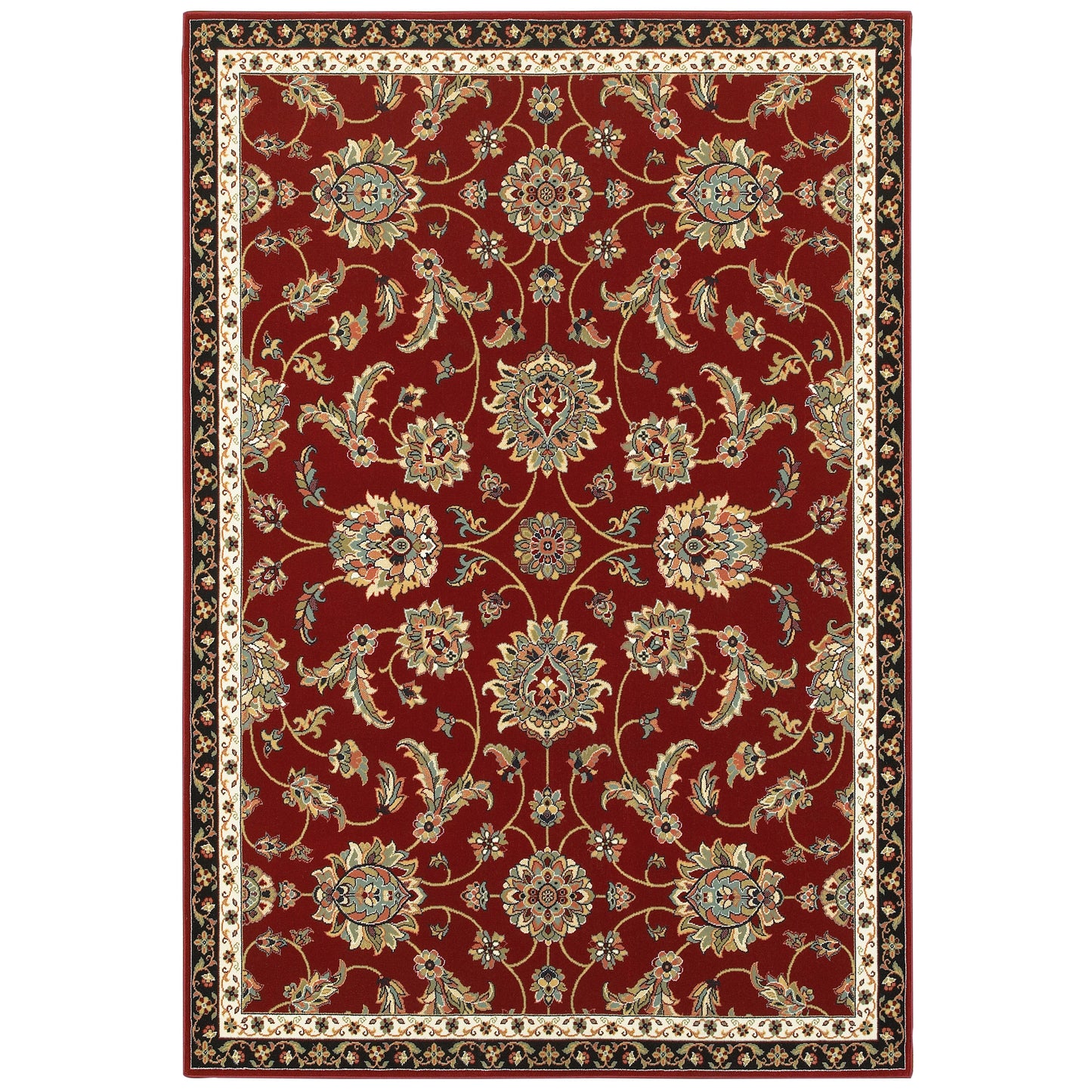 KASHAN 370RI Red Rug - ORIENTAL WEAVERS