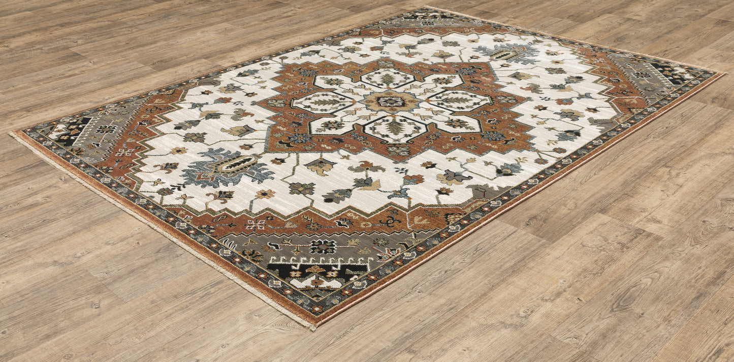 KEIRA KEI03 Rust Rug - ORIENTAL WEAVERS