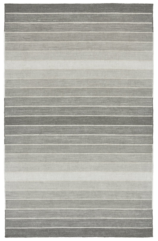 Santino Transitional/Casual/Nautical & Coastal Stripes Gray - Feizy Rug