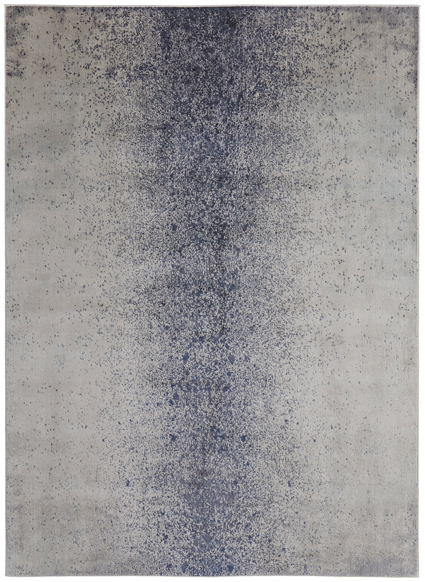 Astra Transitional/Industrial/Casual Abstract/Watercolor Blue/Ivory - Feizy Rug