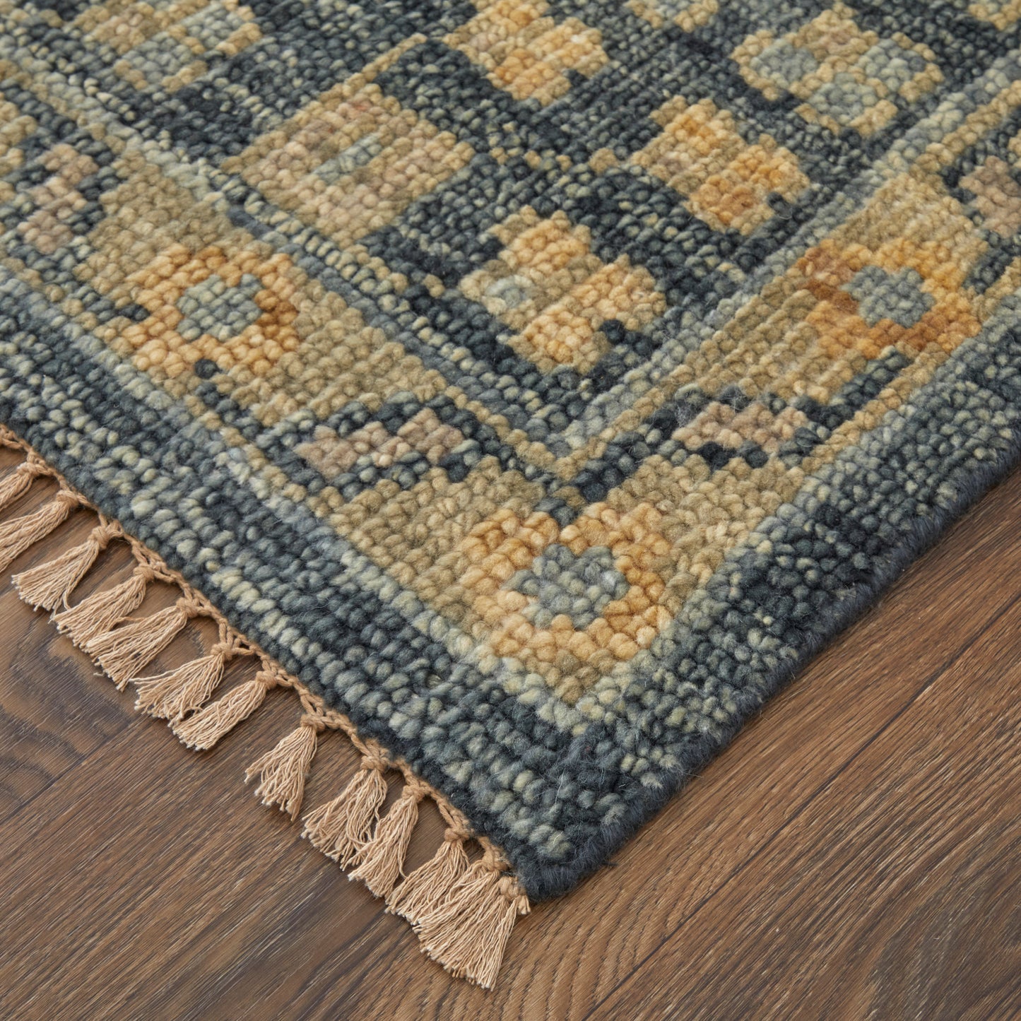 Fillmore Transitional/Vintage/Bohemian & Eclectic Blue/Gray Accent Rug