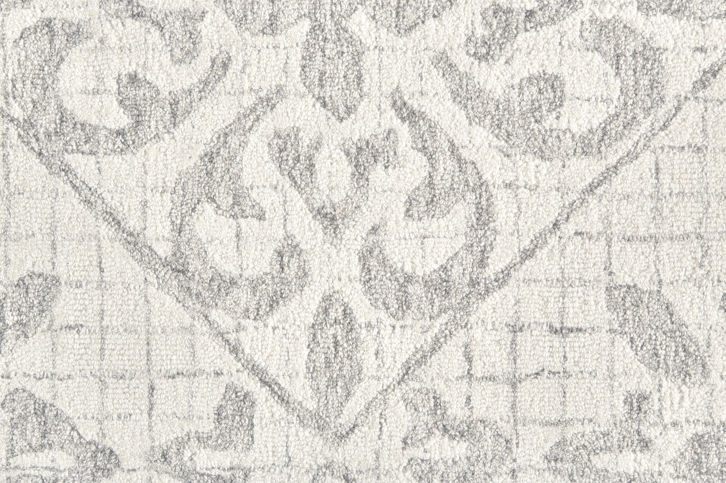 Rhett Transitional/Industrial/Bohemian & Eclectic Floral & Botanical/Abstract/Geometric Ivory/Gray - Feizy Rug