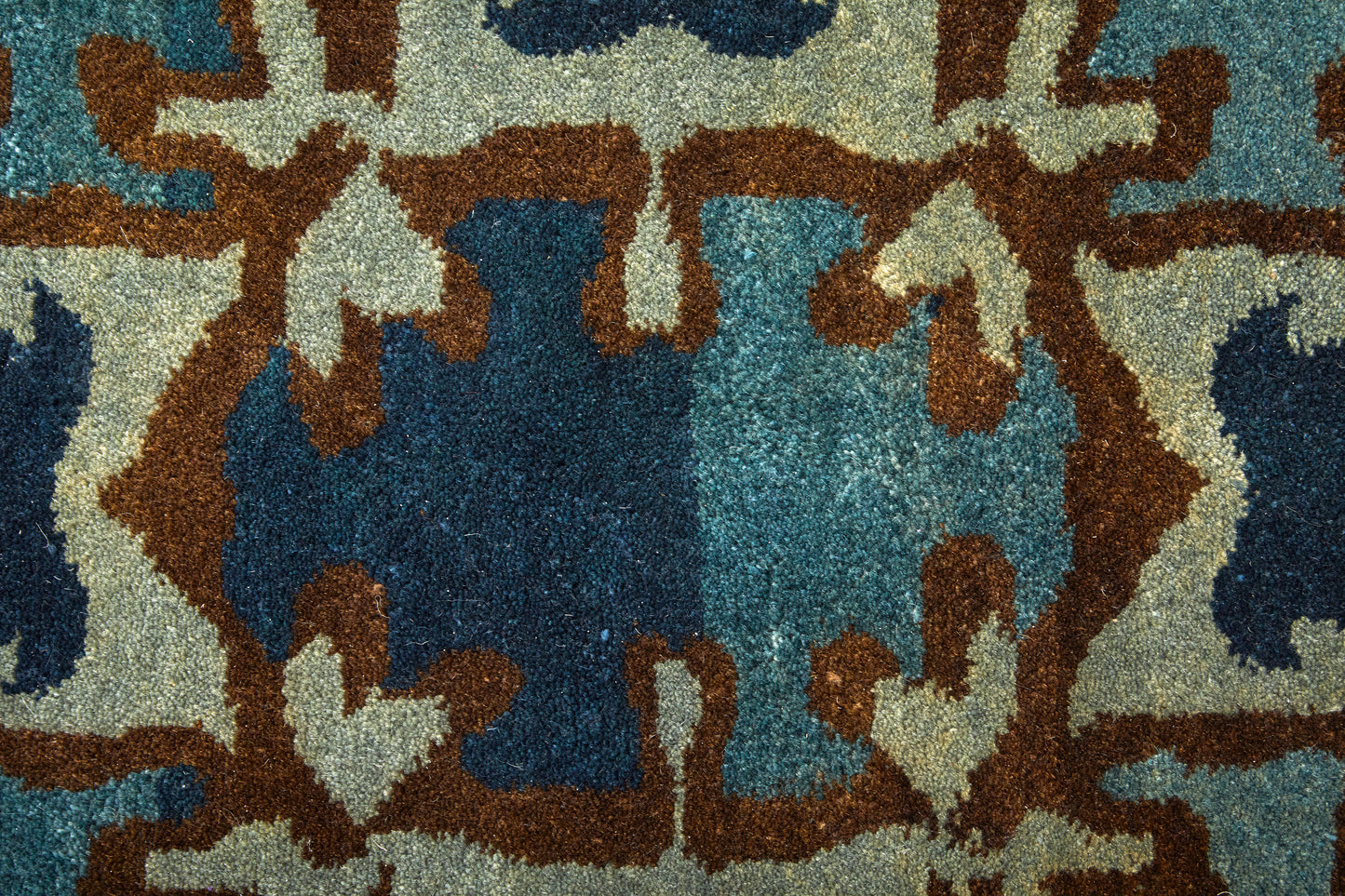 Amzad Transitional/Craftsman/Casual Ikat/Floral & Botanical Blue/Gray/Tan - Feizy Rug