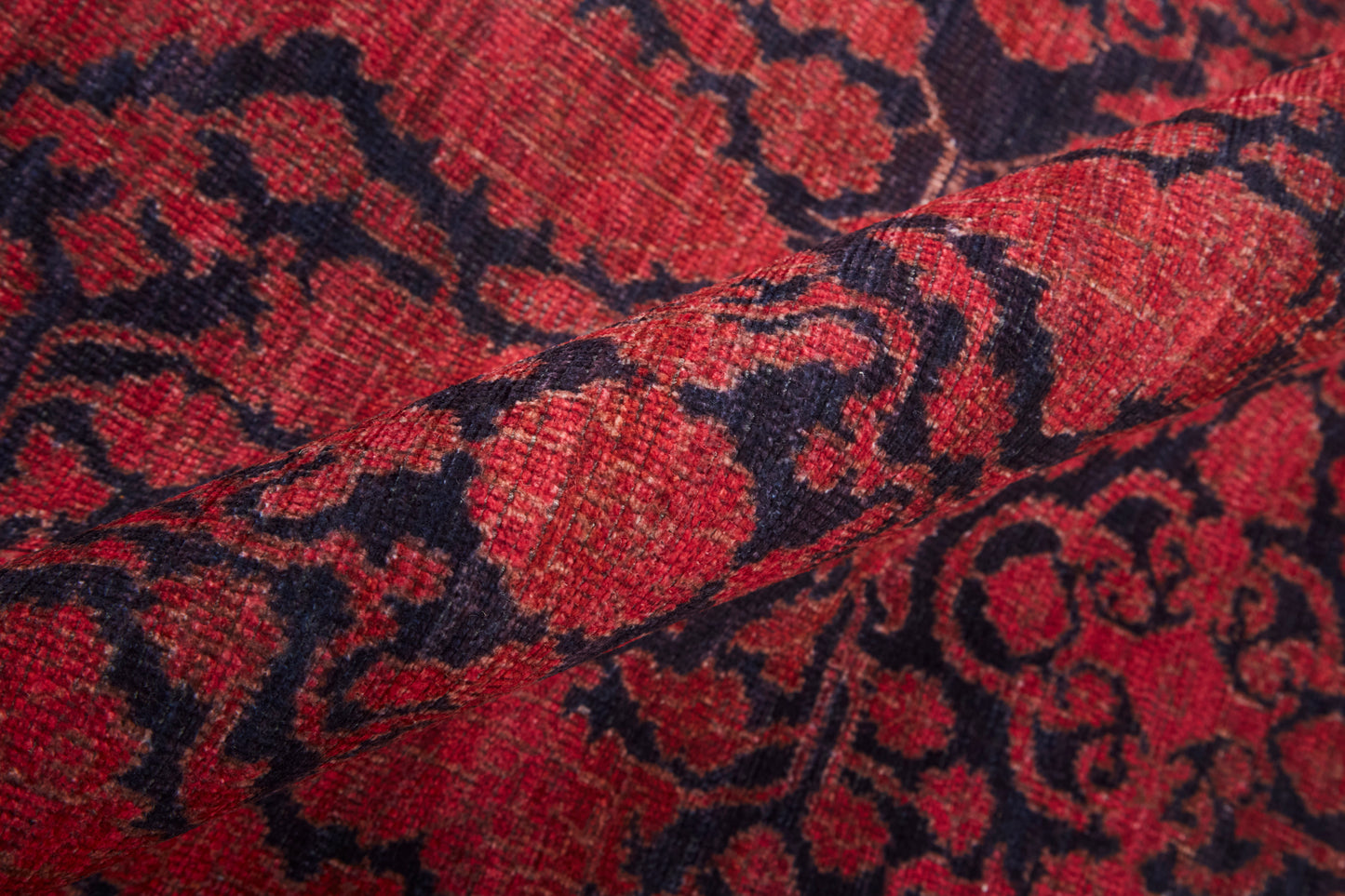 Voss Transitional/Cottage/Bohemian & Eclectic Trellis & Lattice/Distressed/Bordered Red/Black - Feizy Rug