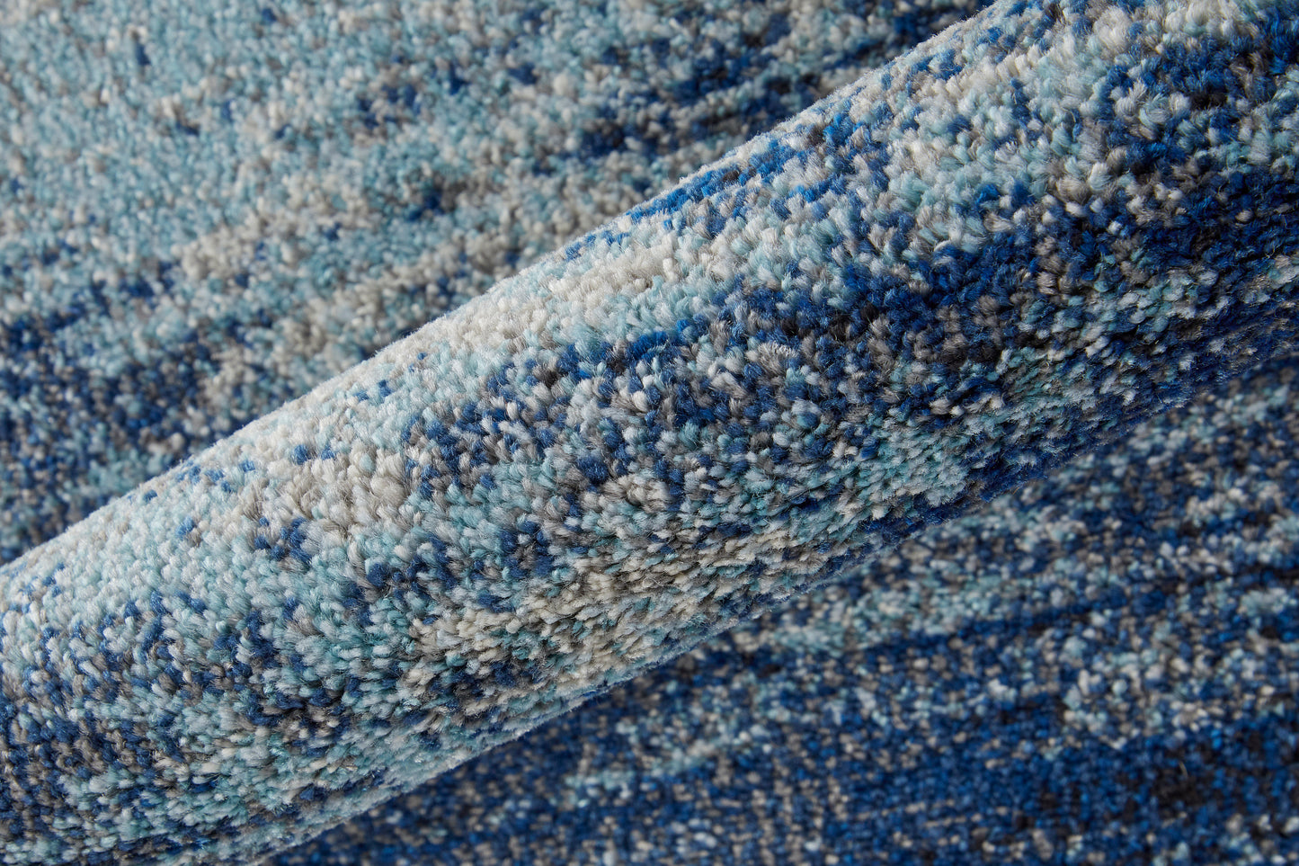 Edgemont Modern/Casual Abstract/Watercolor Blue/Ivory - Feizy Rug
