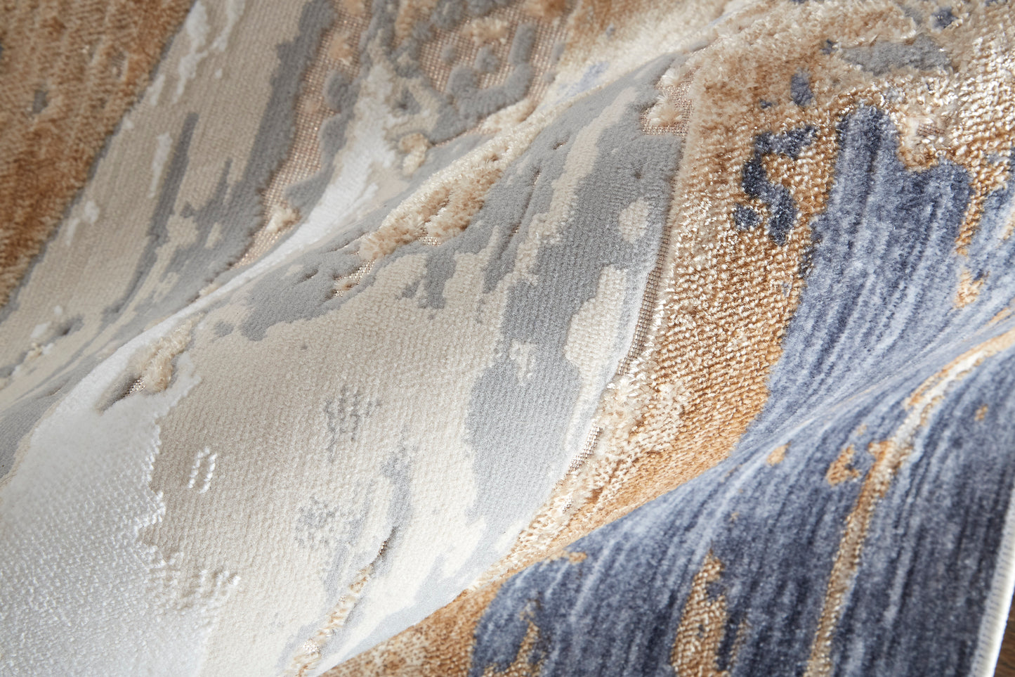 Laina Transitional/Industrial/Casual Tan/Orange/Ivory Runner