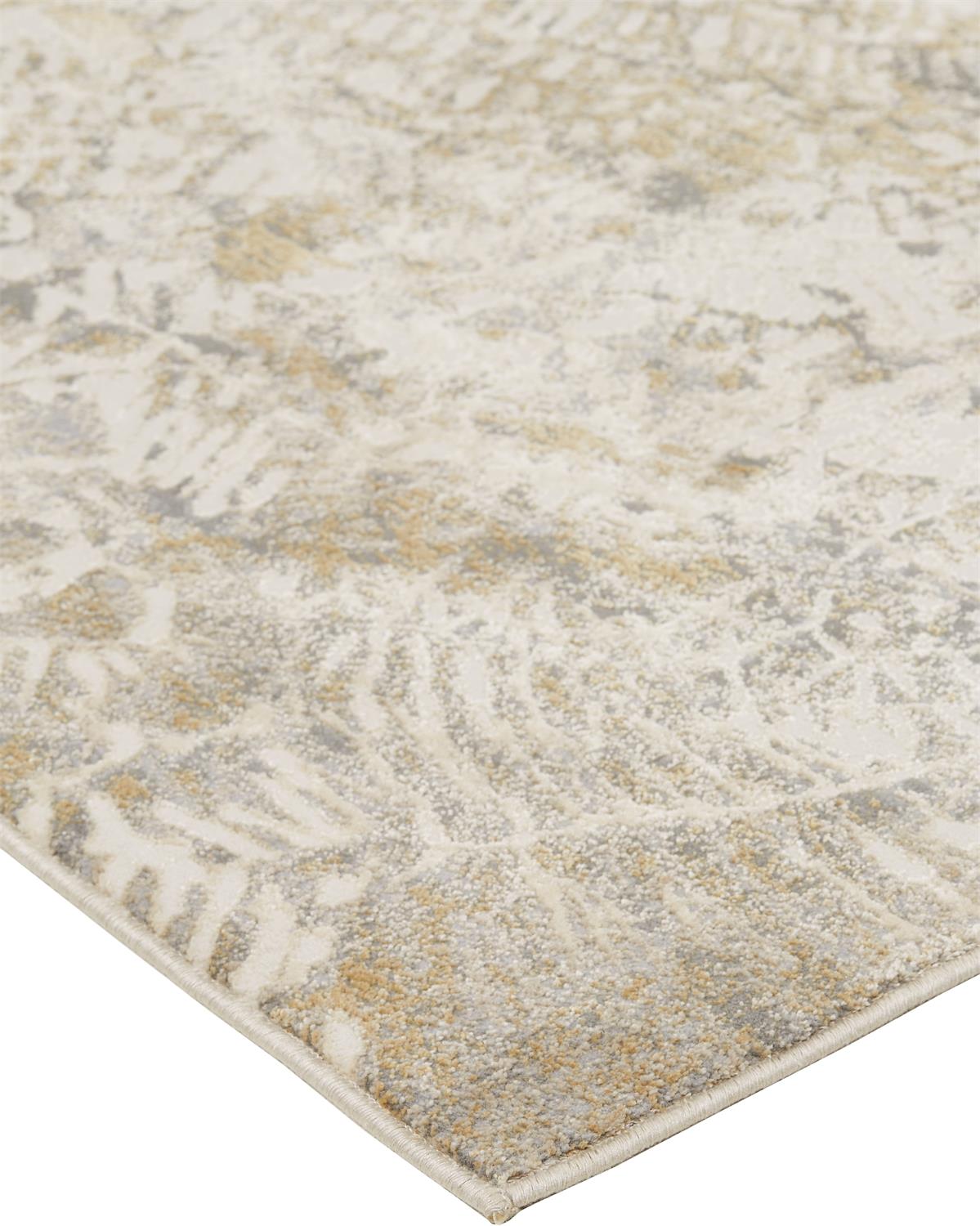 Parker Transitional/Casual Abstract Ivory/Tan/Gray - Feizy Rug