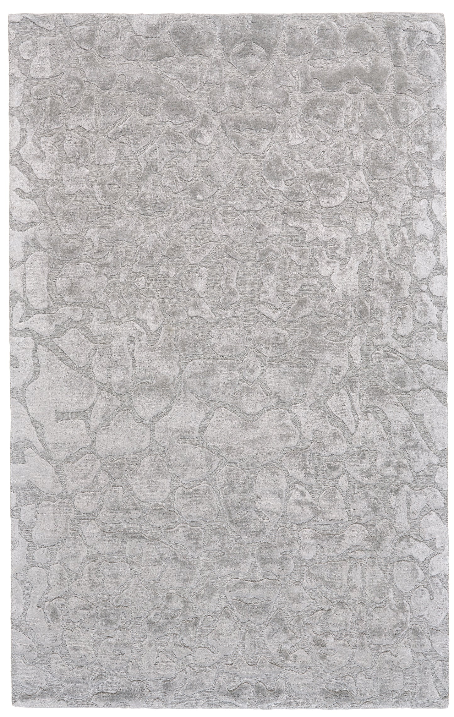 Mali Modern/Luxury & Glam/Industrial Abstract/Watercolor Gray/Silver - Feizy Rug