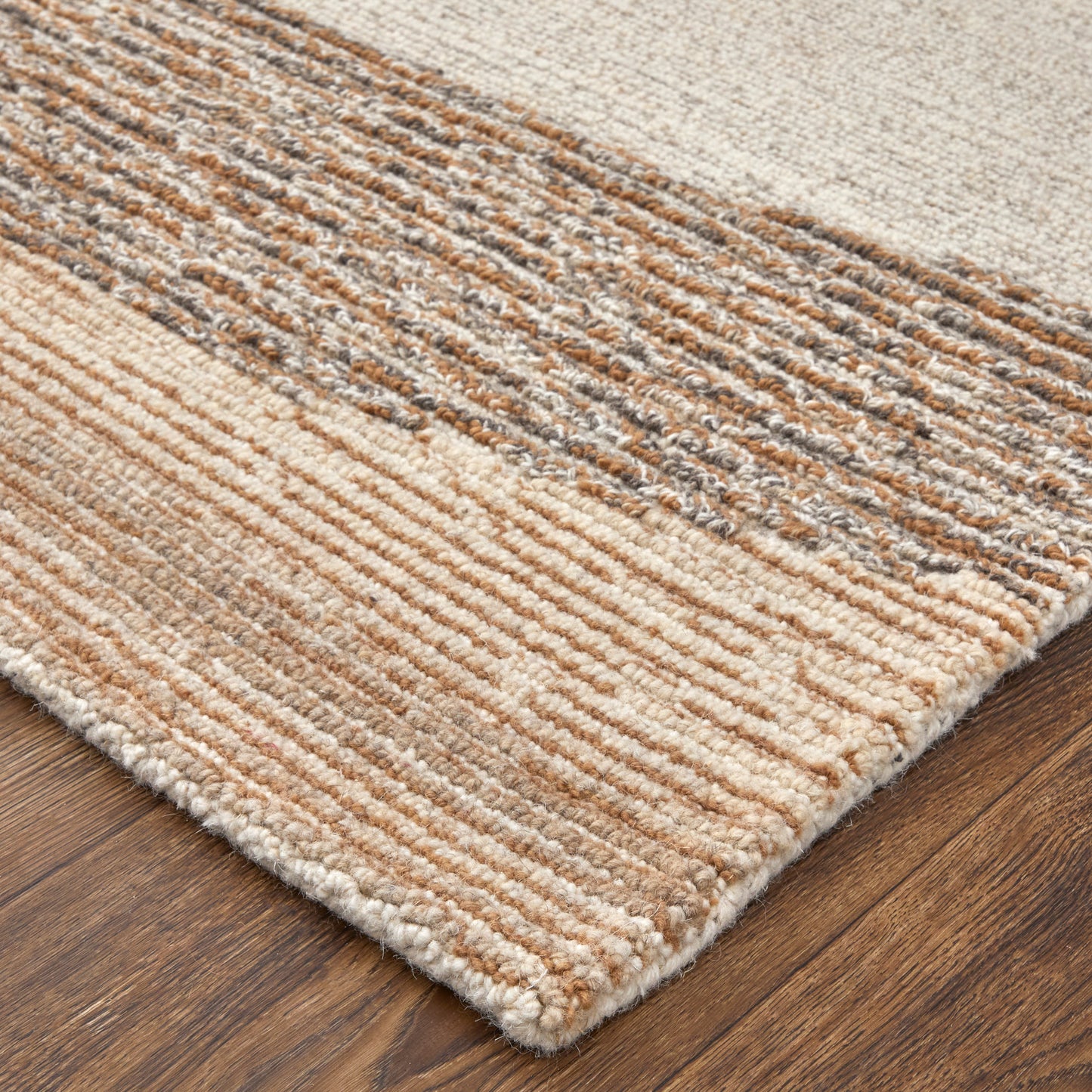 Pollock Modern/Bohemian & Eclectic/Natural Brown/Tan/Ivory Area Rug