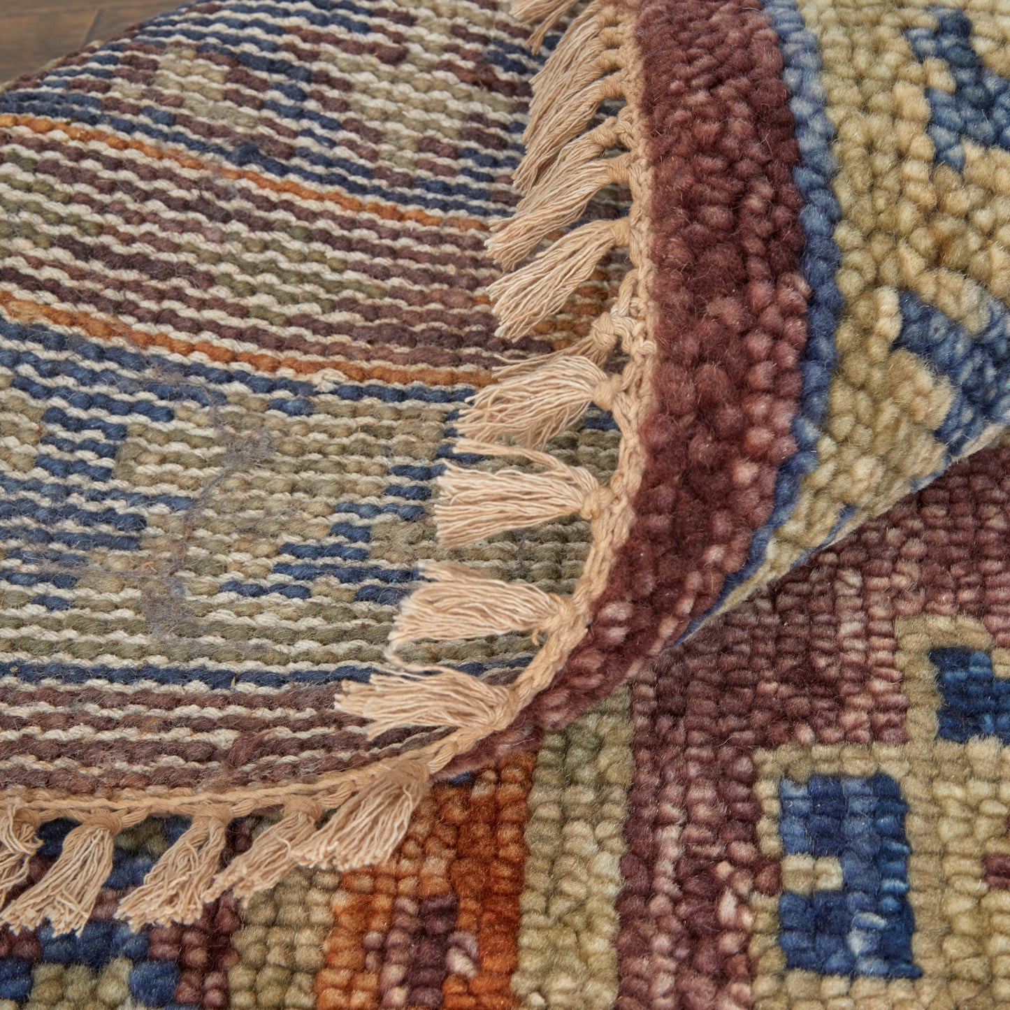 Fillmore Traditional/Bohemian & Eclectic Geometric/Diamond/Bordered Red/Green/Blue - Feizy Rug