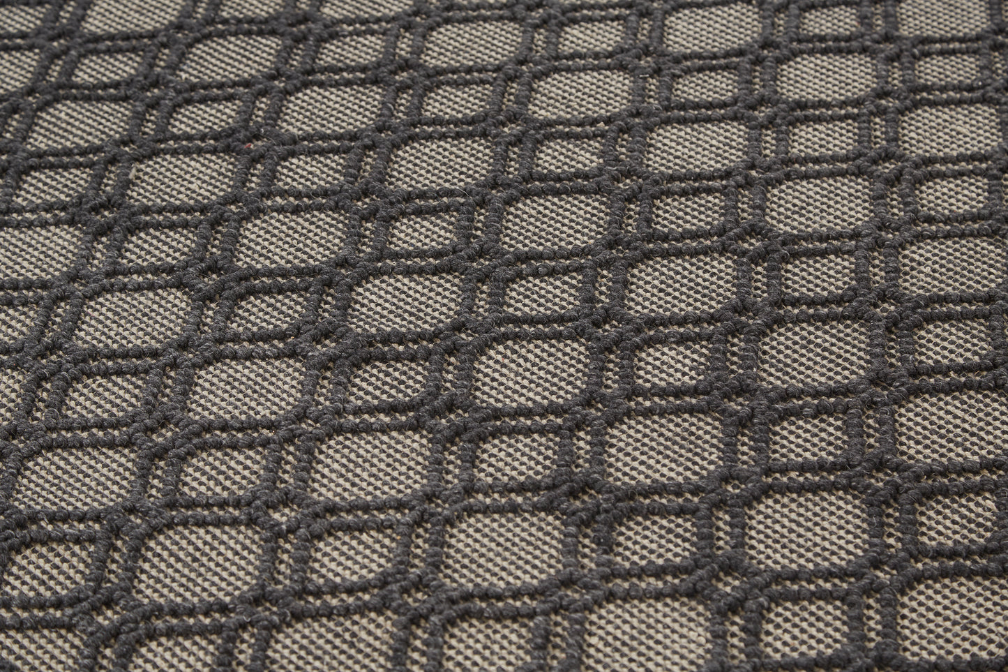 Phoenix Transitional/Farmhouse/Scandinavian Diamond/Trellis & Lattice Black/Ivory - Feizy Rug
