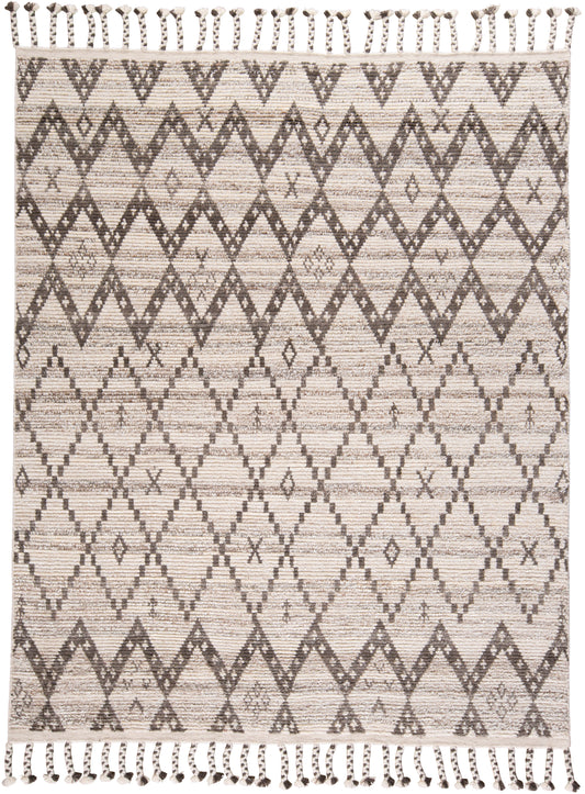 Twain Transitional/Global Diamond/Argyle/Chevron Ivory/Gray/Taupe - Feizy Rug