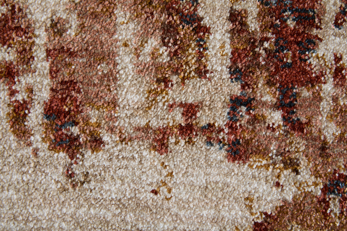 Pearson Modern/Industrial Abstract/Watercolor Ivory/Red/Tan - Feizy Rug
