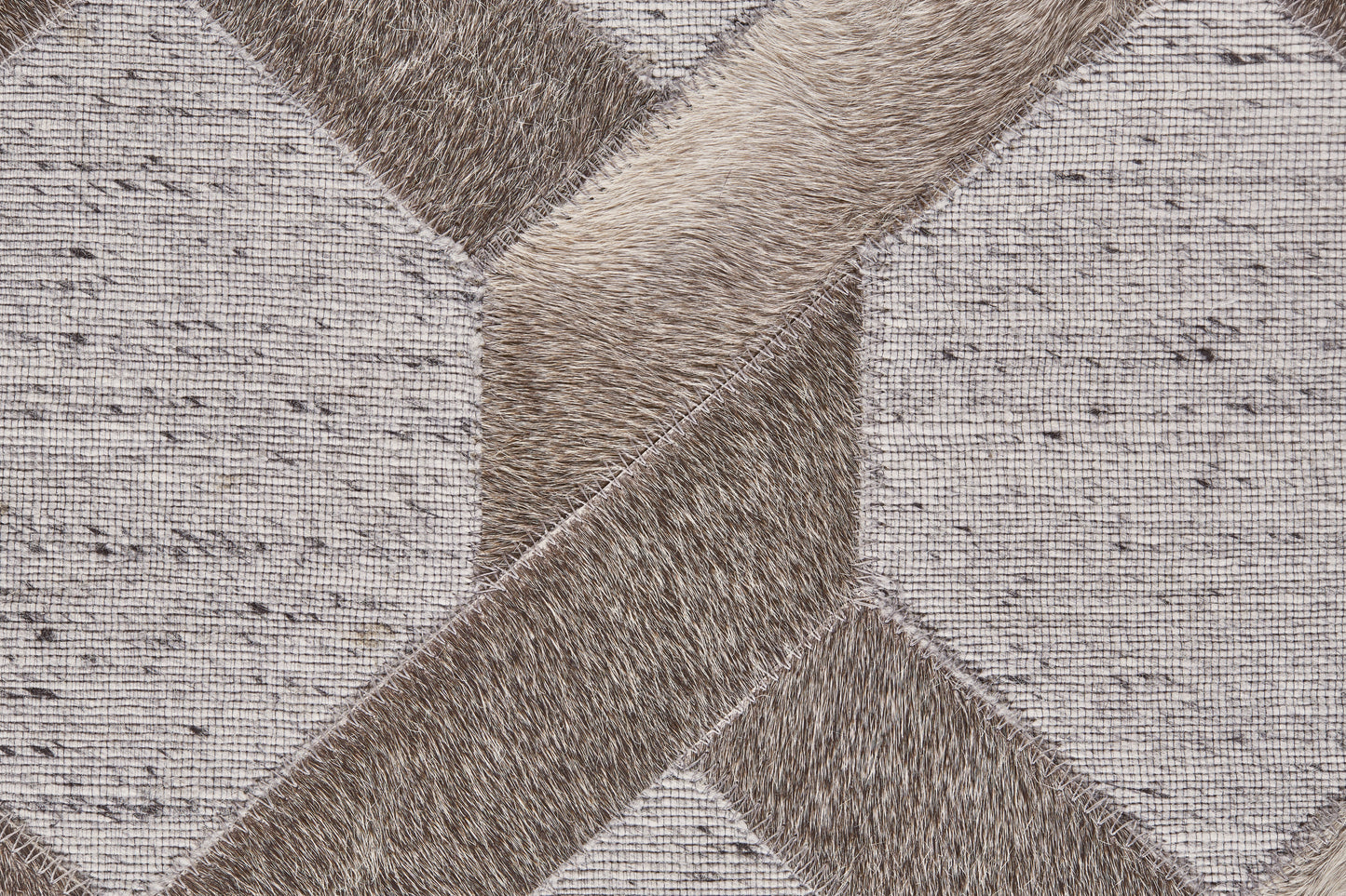 Fannin Transitional/Mid-Century Modern/Global Geometric/Trellis & Lattice Gray/Taupe/Silver - Feizy Rug