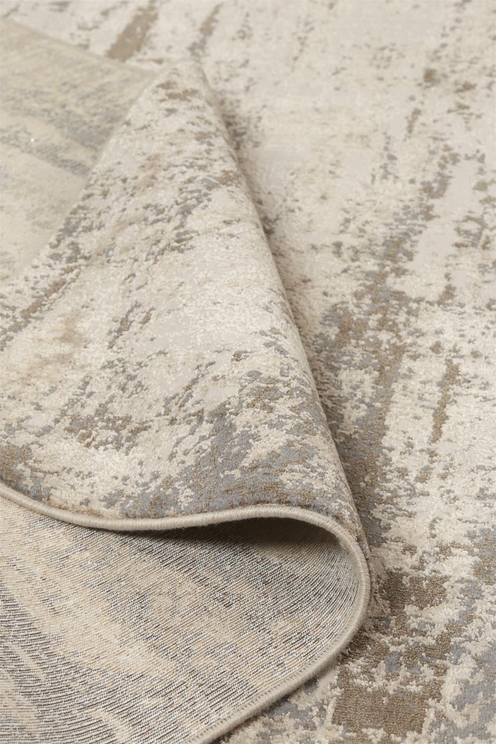 Parker Transitional/Casual Abstract Ivory/Brown - Feizy Rug
