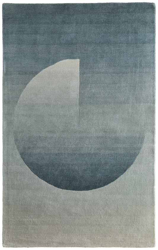 Katya Modern/Mid-Century Modern/Casual Geometric/Gradient & Ombre Green/Gray - Feizy Rug