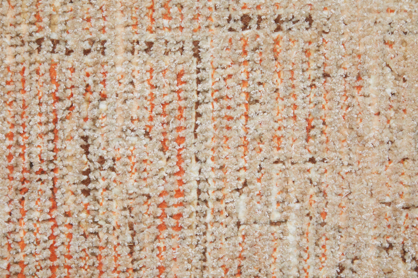 Caldwell Transitional/Bohemian & Eclectic/Global Orange/Tan/Ivory Area Rug