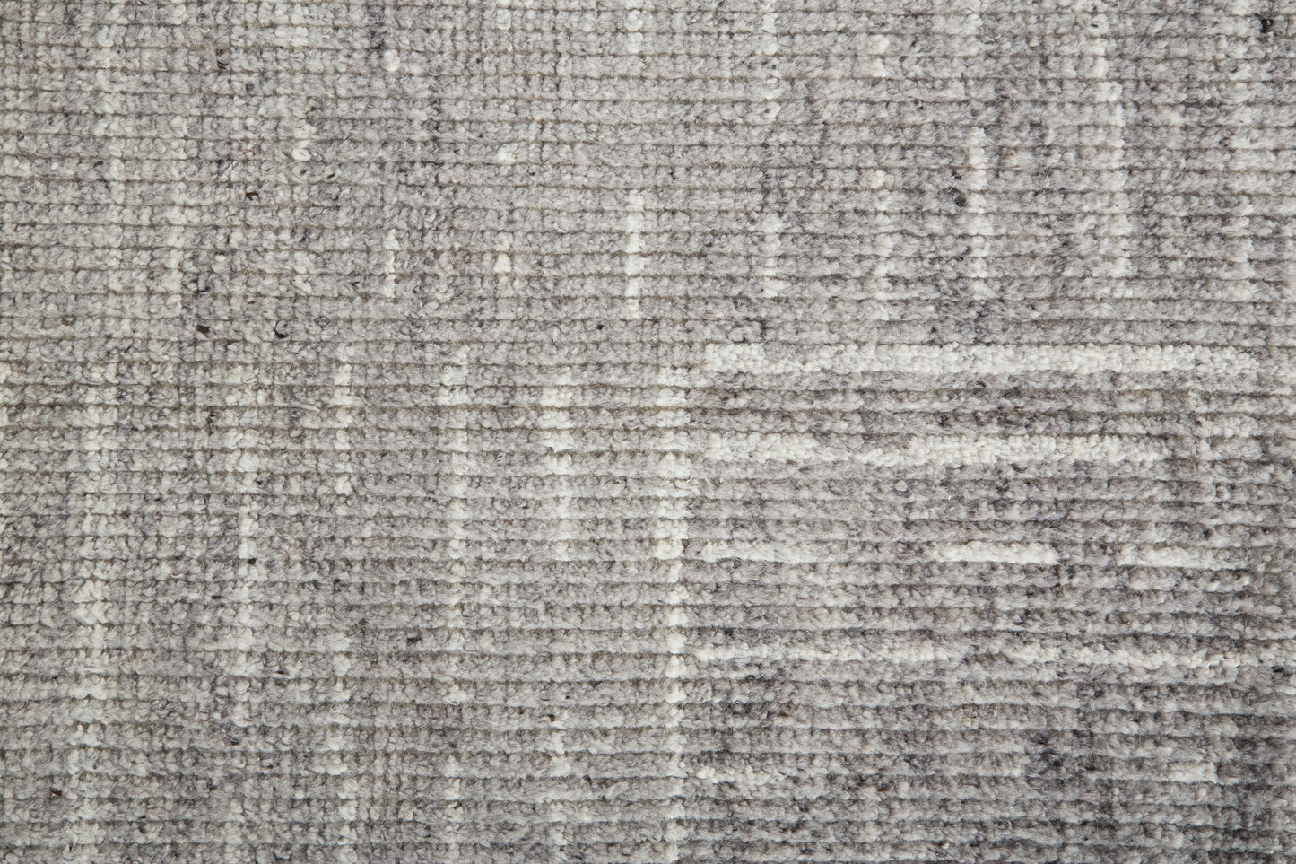 Alford Modern/Mid-Century Modern/Industrial Checkered/Geometric/Distressed Gray/Silver/Ivory - Feizy Rug