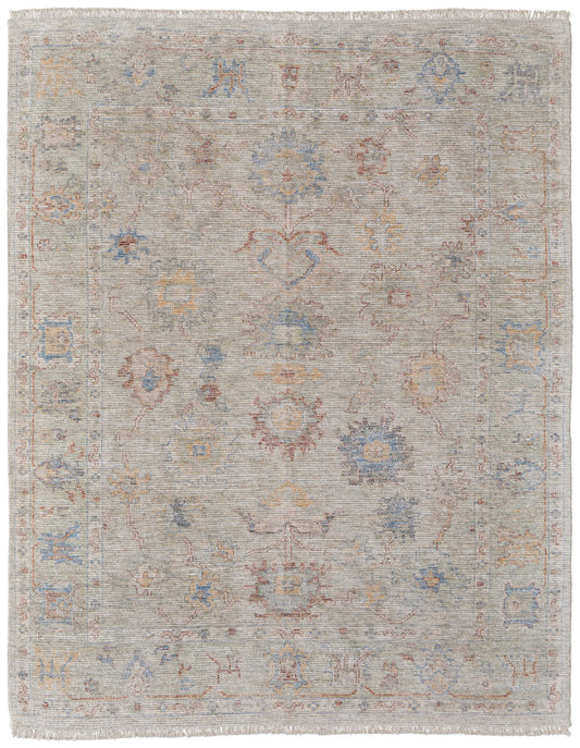 Caldwell Transitional/Bohemian & Eclectic/Craftsman Brown/Tan/Blue Area Rug