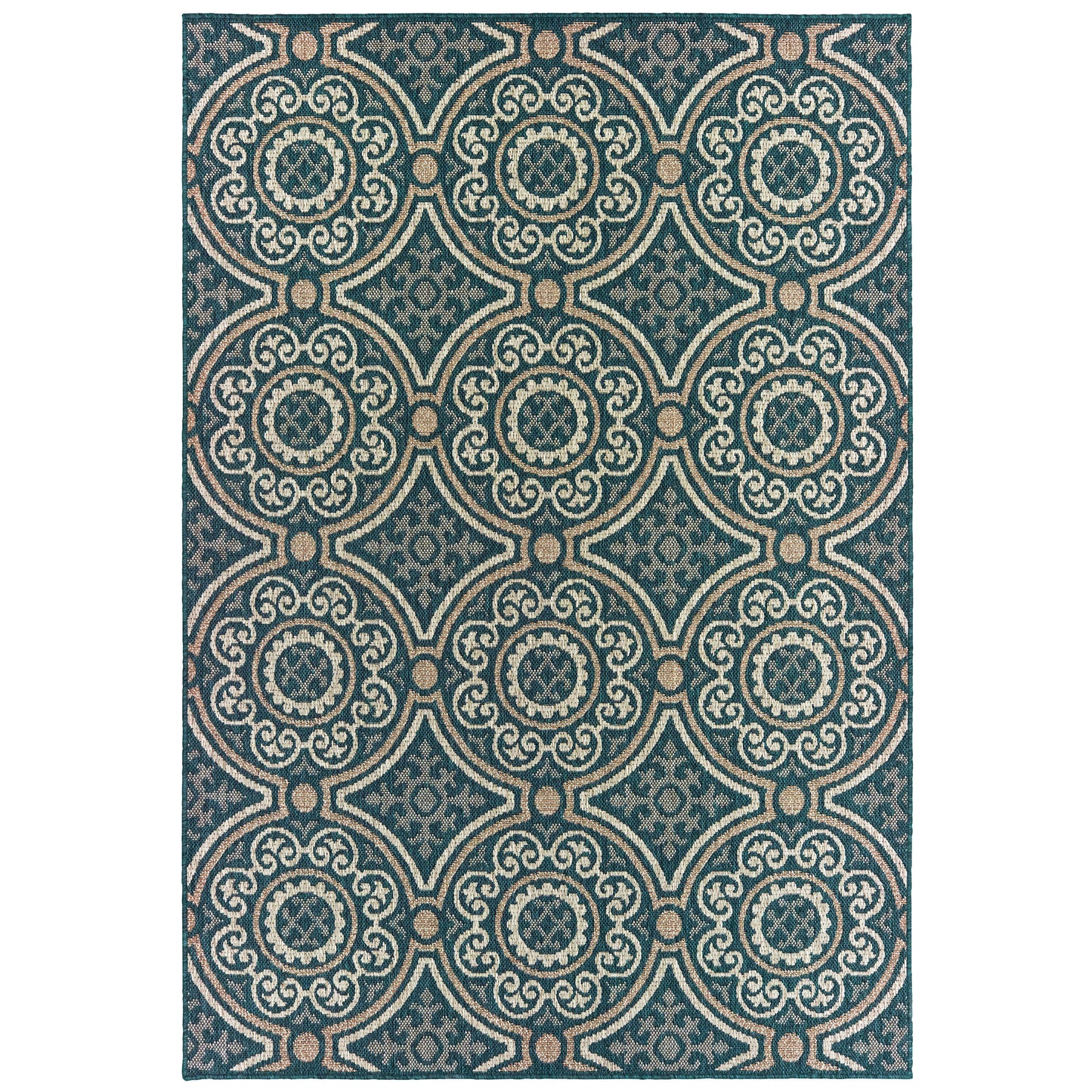 LATITUDE 609B3 Blue Rug - ORIENTAL WEAVERS