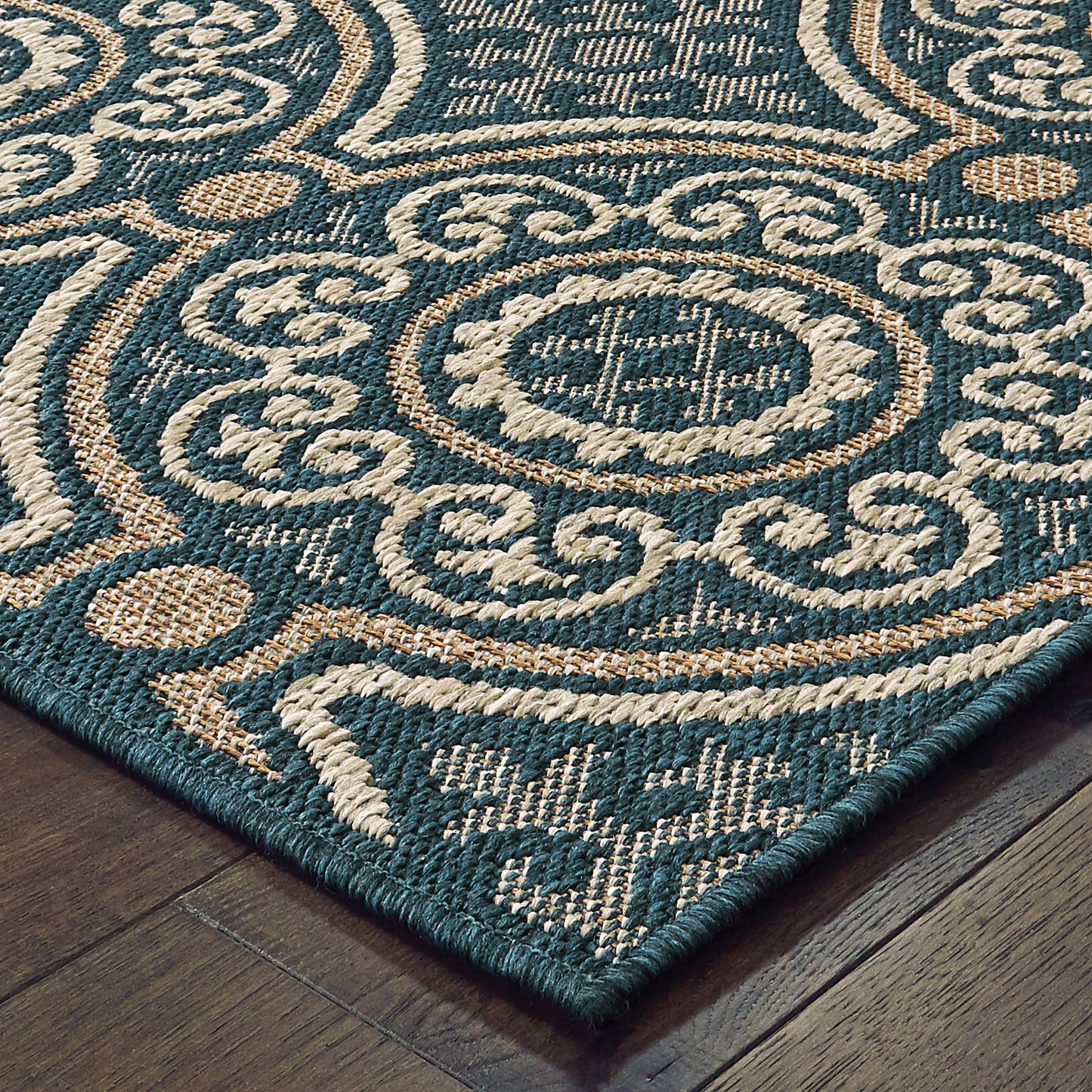 LATITUDE 609B3 Blue Rug - ORIENTAL WEAVERS