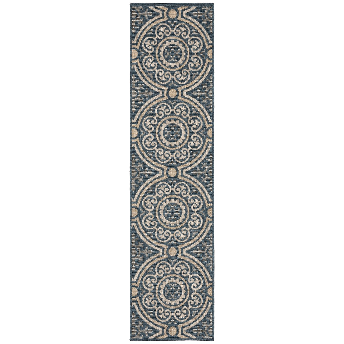 LATITUDE 609B3 Blue Rug - ORIENTAL WEAVERS