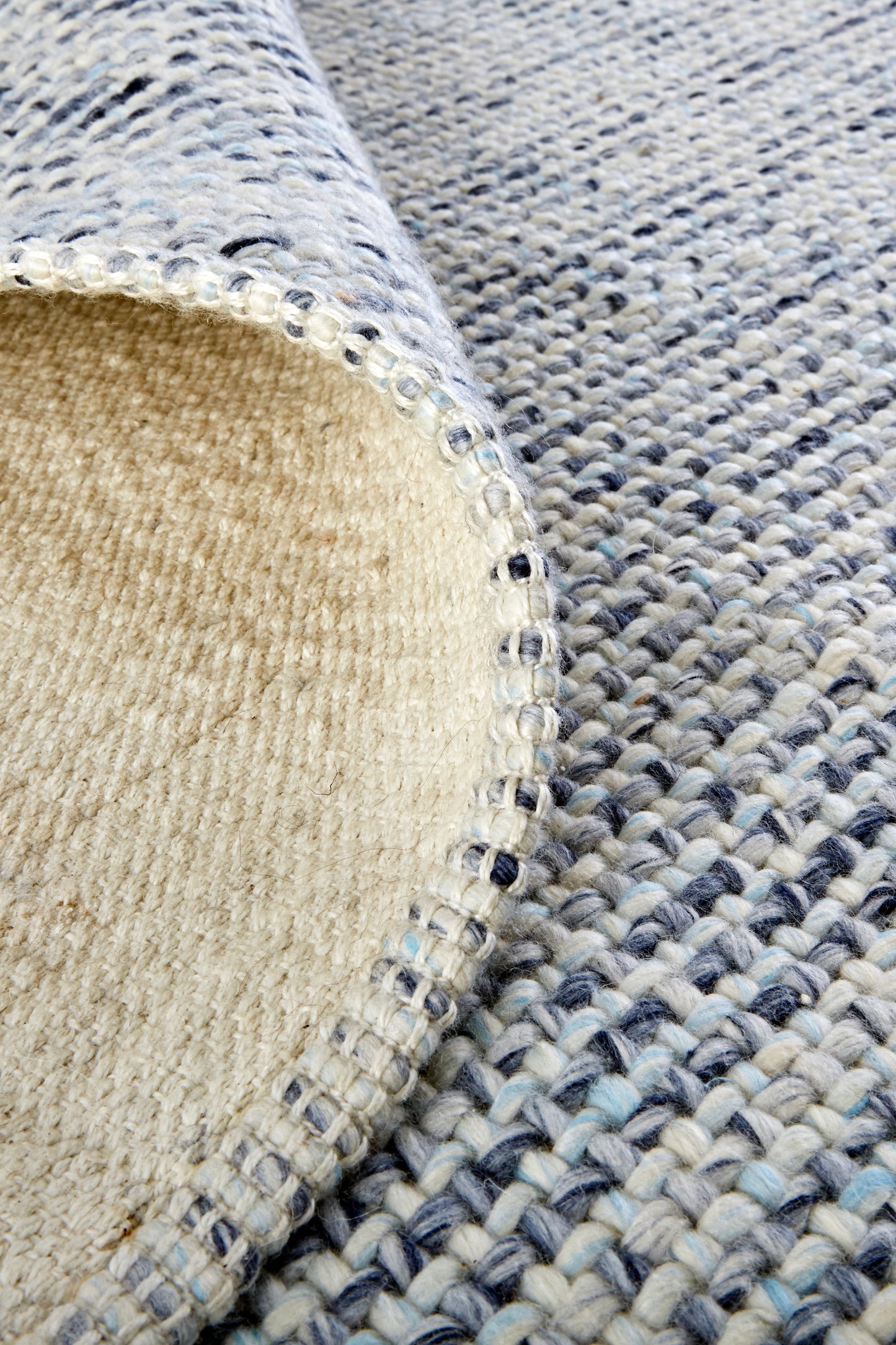 Naples Transitional/Casual/Nautical & Coastal Solid/Stripes Gray/Ivory/Blue - Feizy Rug