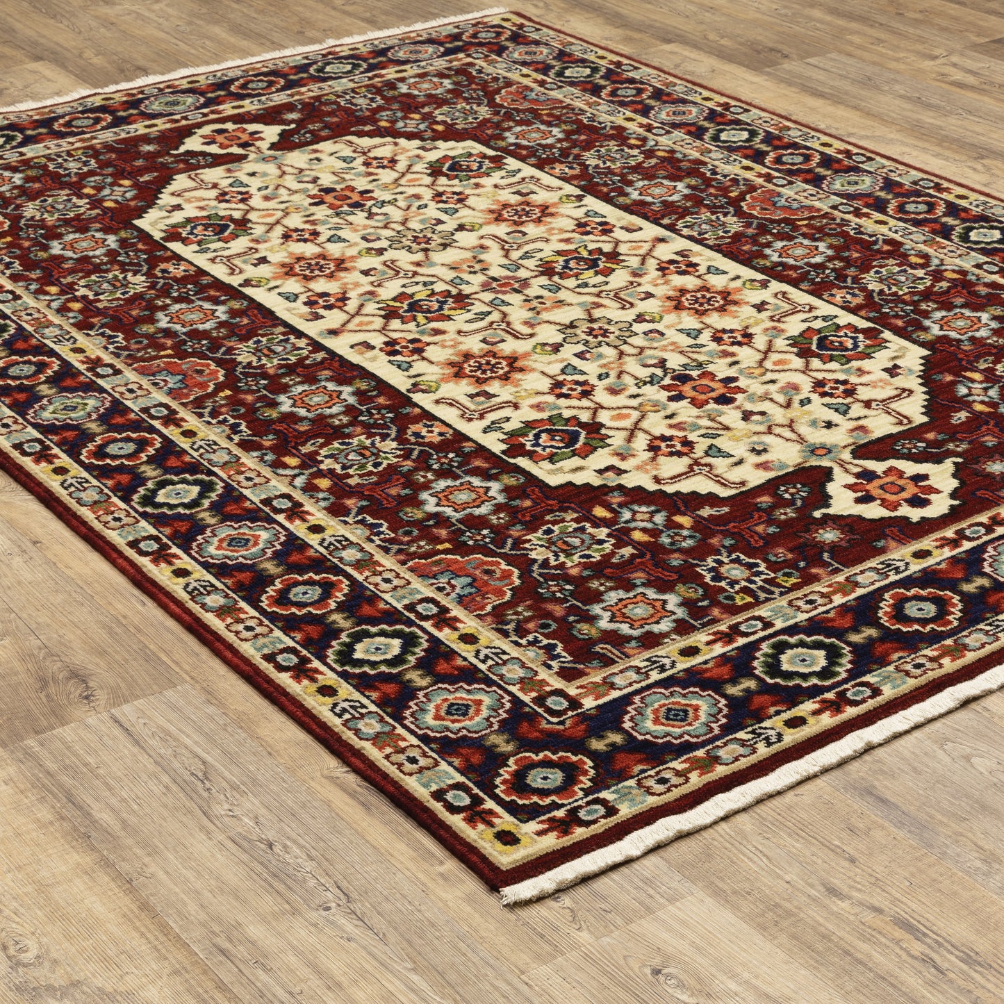 LILIHAN 1802W Red Rug - ORIENTAL WEAVERS