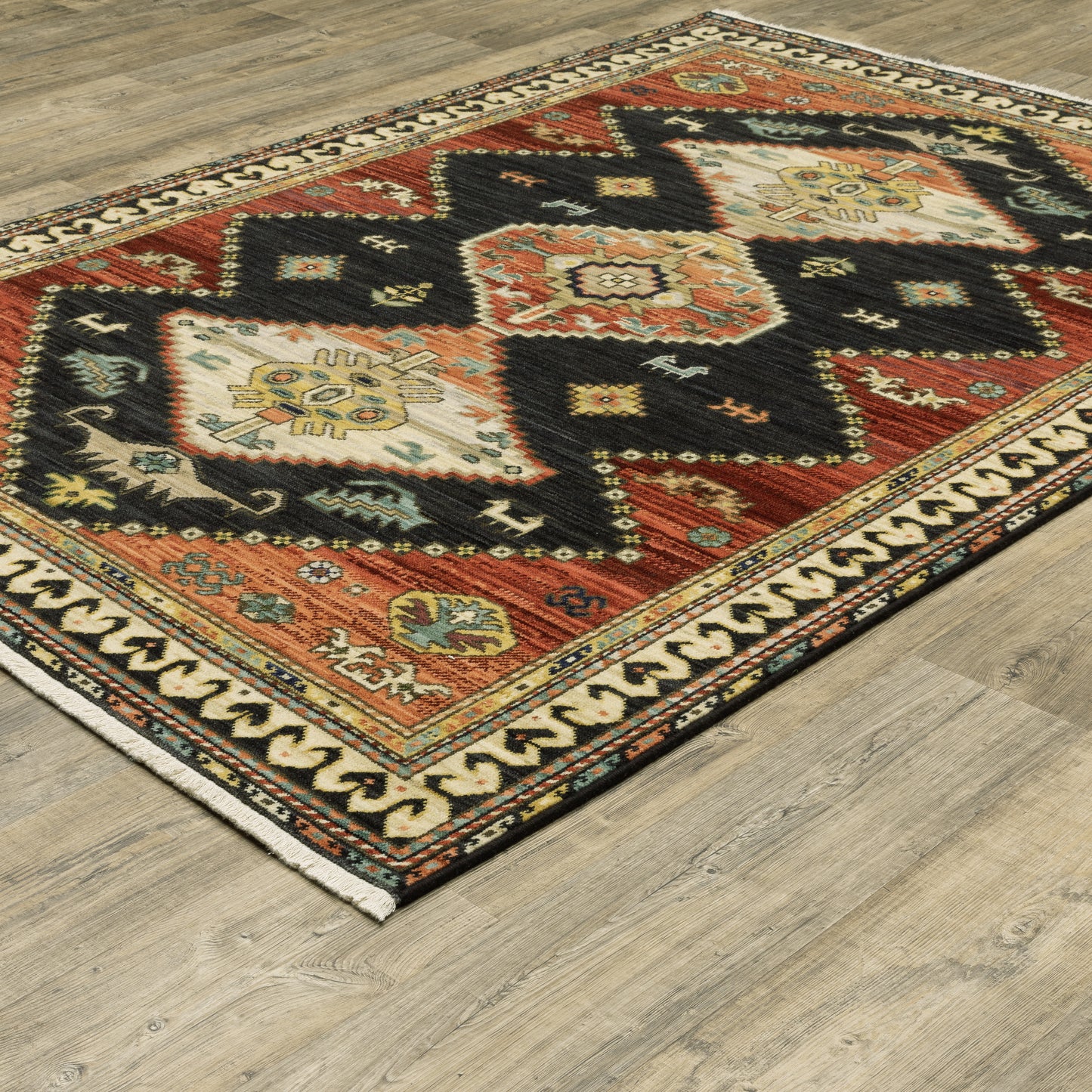 LILIHAN 051K6 Navy Rug - ORIENTAL WEAVERS